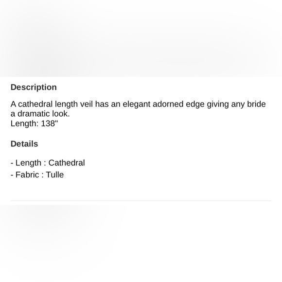 Cathedral Wedding veil - Picture 8 of 8